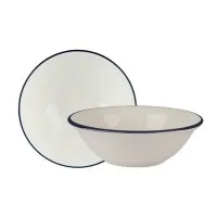 Modest Navy Oatmeal Bowl 16cm X 6