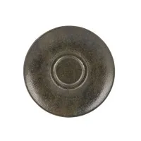 Ebony Double Well Saucer 16cm X 6