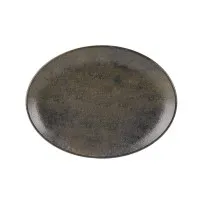Ebony Oval Plate 31cm X 6