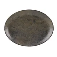 Ebony Oval Platter 32cm X 6