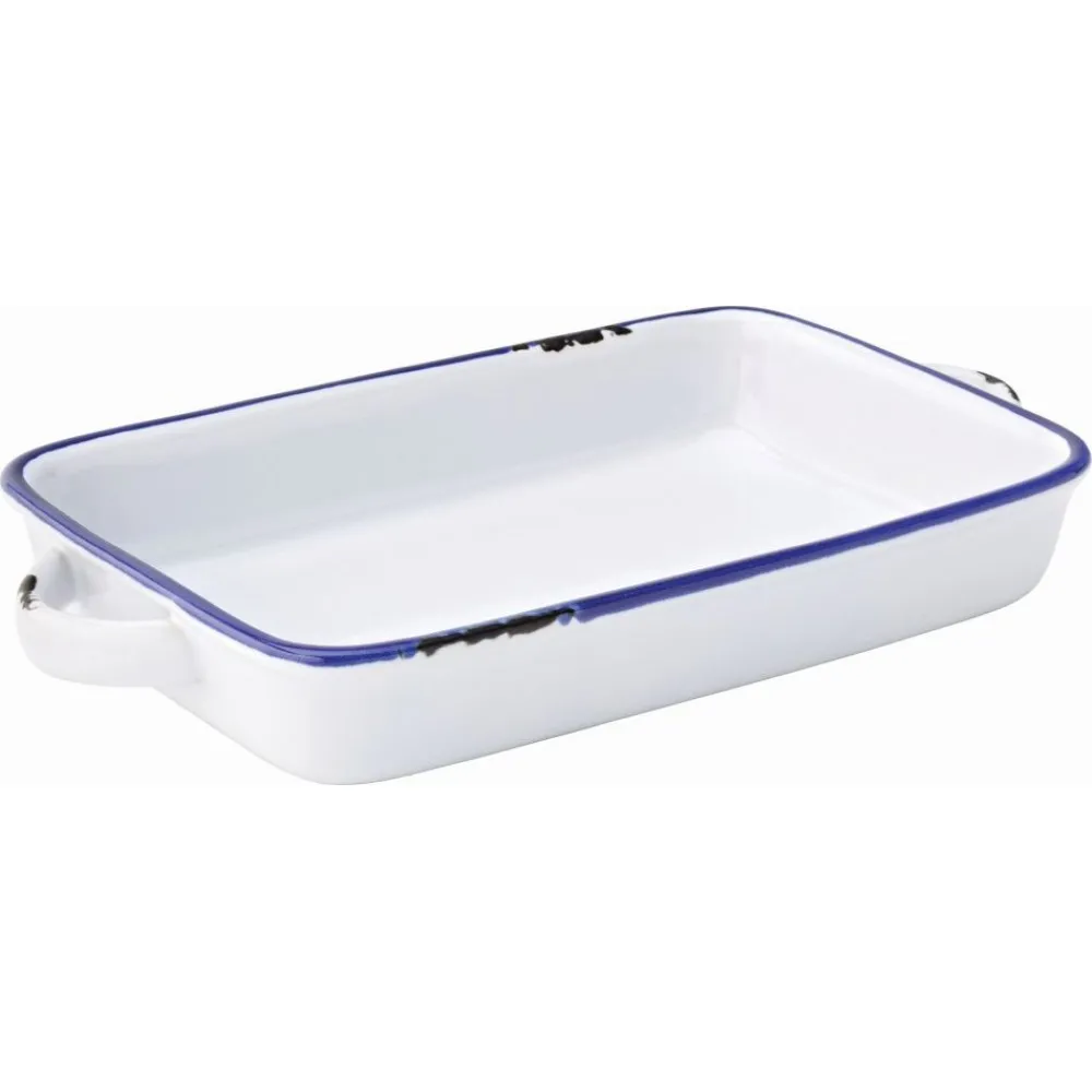 Avebury Blue Large Rectangular Dish 8.5'' (22cm) X 12