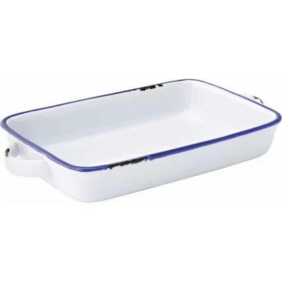 Avebury Blue Large Rectangular Dish 8.5 (22cm) X 12