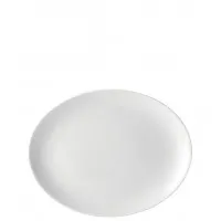 Pure White Oval Plate 25.5cm X 6