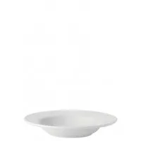 Pure White Rimmed Soup Plate 22.5cm X 6