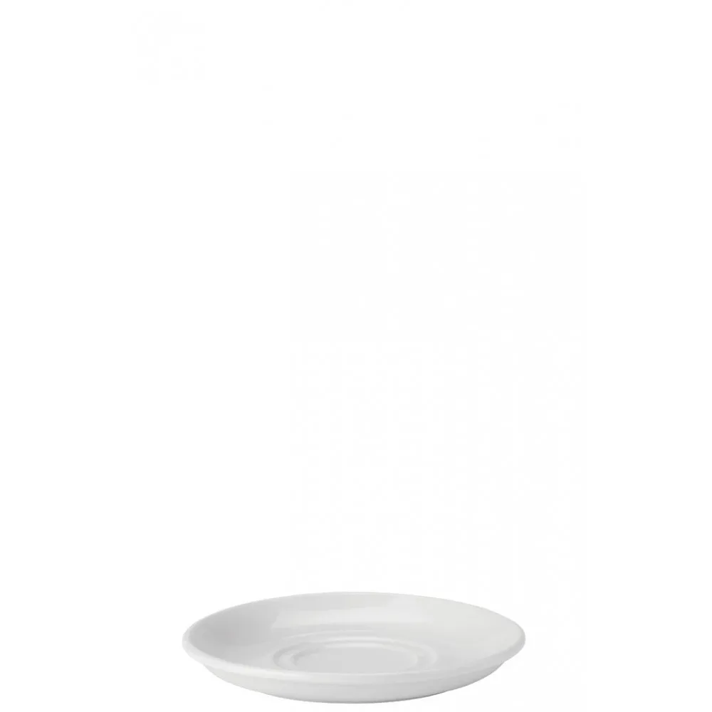 Pure White Double Well Saucer 15cm X 6