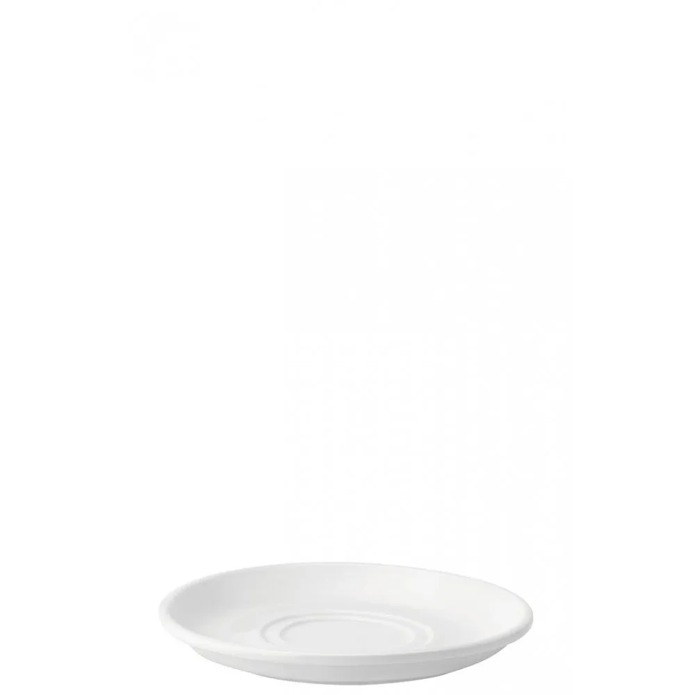 Pure White Double Well Saucer 17.5cm X 6