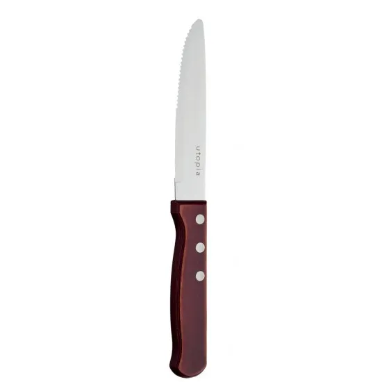 Jumbo Polywood 3 Stud Steak Knife X 12