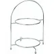 Chrome 2 Tier Cake Plate Stand 12.5'' - To Hold 2 X 23cm Plates X 1