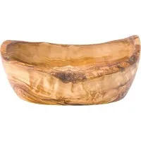 Olive Wood Rustic Oval Bowl 19.5 X 13.5cm X 6