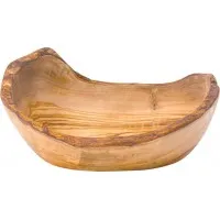 Olive Wood Rustic Oval Bowl 24.5 X 17cm X 6