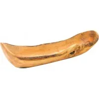 Olive Wood Narrow Boat 41 X 10 X 4.5cm X 6