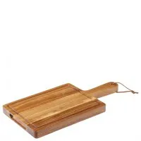Chicago Acacia Board & Leather Strap 9.5 X 7'' X 6