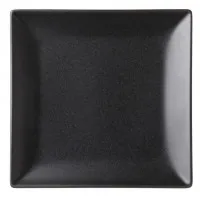 Noir Square  Black Plate 7'' (18cm) X 12