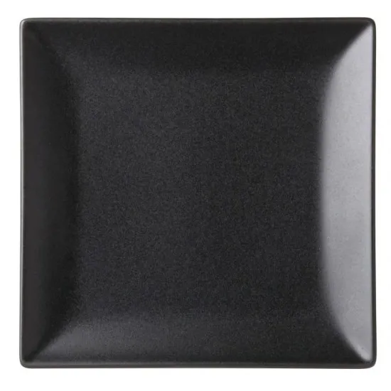 Noir Square  Black Plate 7 (18cm) X 12