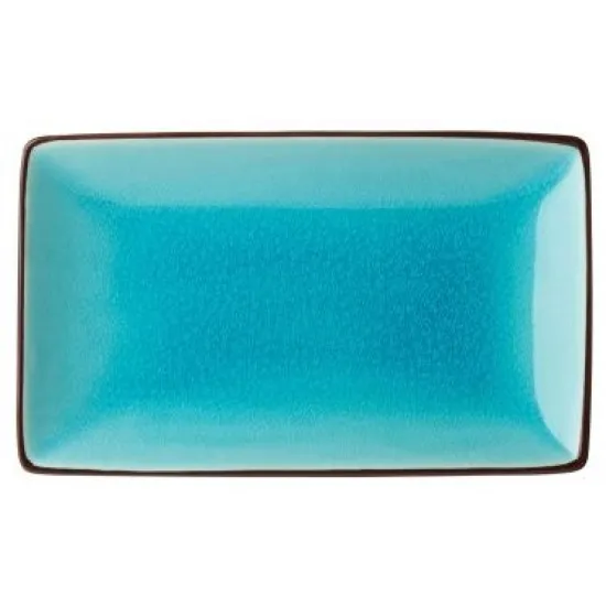 Aqua Rectangular Plate 8.5 X 5.5 (21 X 14cm) X 6