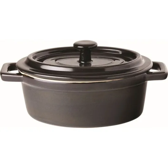 Midnight Oval Casserole 6 (15cm) 17oz (48cl) X 6