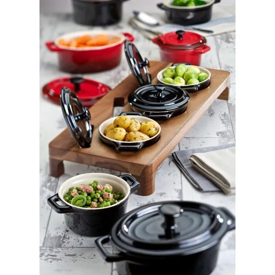 Midnight Oval Casserole 6 (15cm) 17oz (48cl) X 6