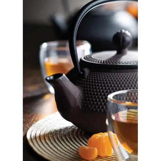 Mandarin Teapot Black 24oz (67cl) - With Infuser X 6