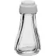 White Plastic Topped Glass Pepper Pot