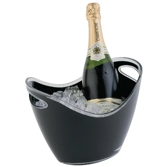 Small Champagne Bucket Black 10.5 (27cm) X 6