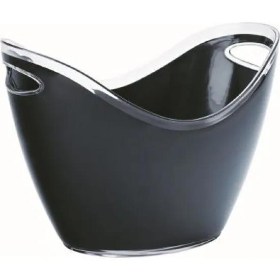 Large Champagne Bucket Black 13.75'' (35cm) X 2
