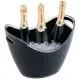 Large Champagne Bucket Black 13.75'' (35cm) X 2