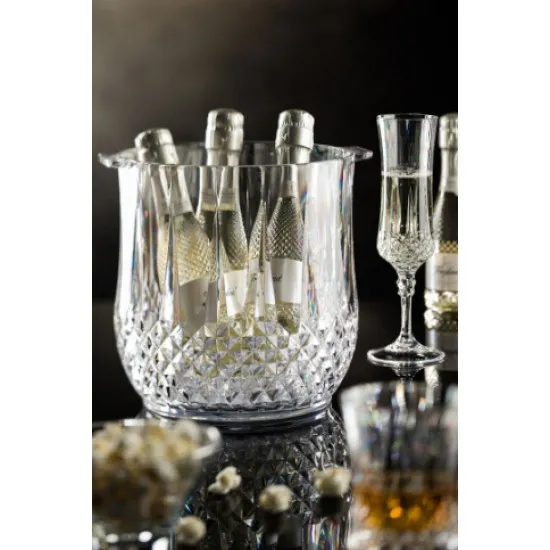 Large Champagne Bucket Black 13.75'' (35cm) X 2