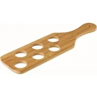 Bamboo Shot Paddle - To Hold 6 Shots 15 X 4.25'' X 6