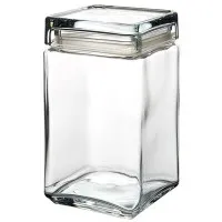 Square Biscotti Jar 1.5l X 6