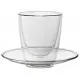 Double - Walled Cappuccino Cup And Saucer 7.75oz X 6
