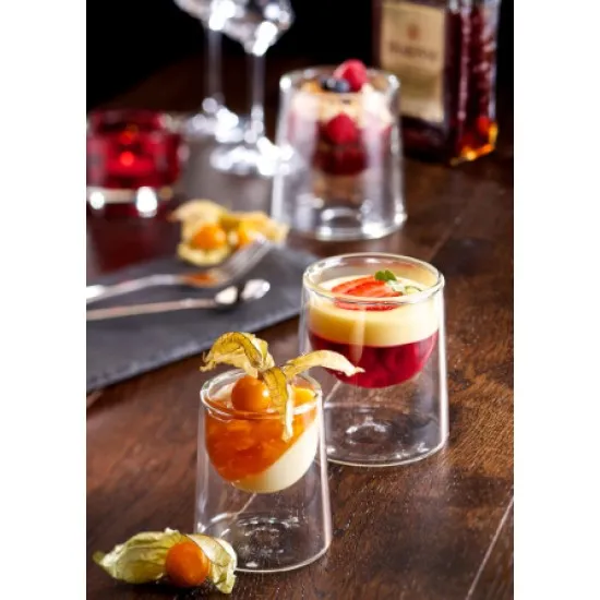 Double Walled Dessert/tasting Dish 7.75oz (22cl) X 6