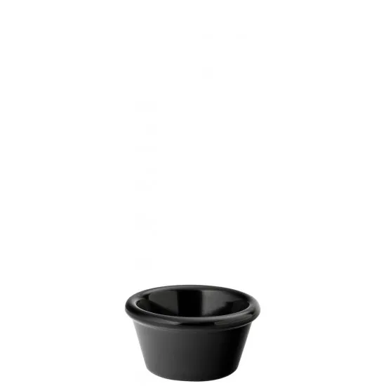 Melamine Plain Black Ramekin