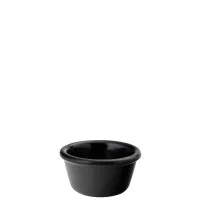 Melamine Ramekin Black Plain 1.5oz X 12