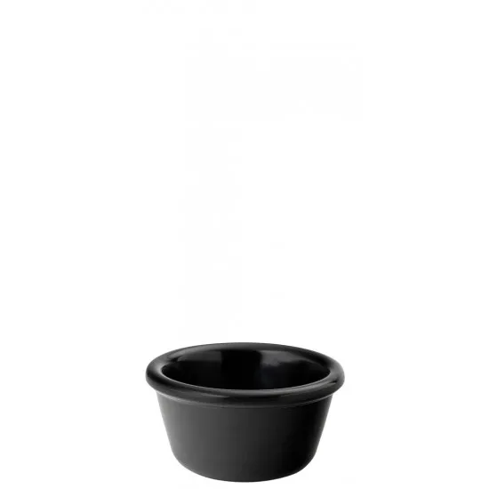 Melamine Plain Black Ramekin