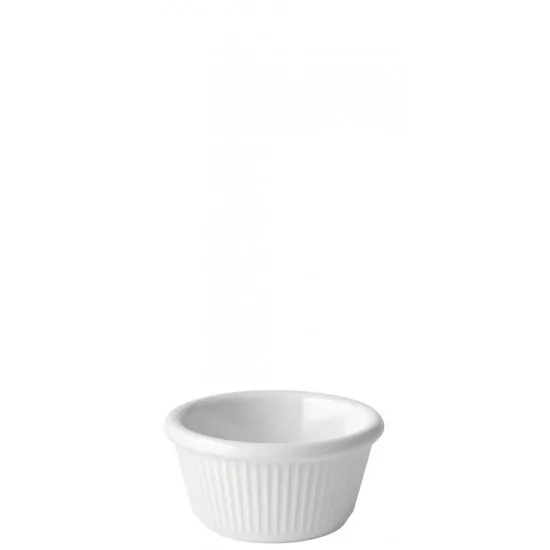 Fluted White Ramekin 3oz (9cl) X 12