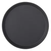 Black Non Slip Tray Round 14'' (35.5 Cm) X 12