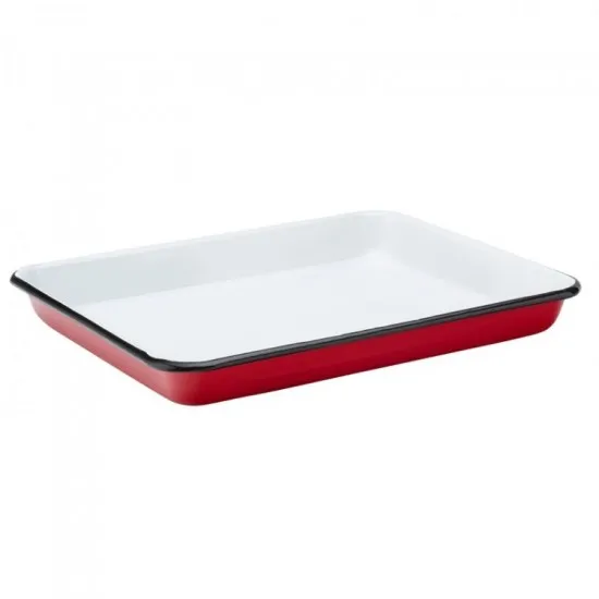 Eagle Enamel Red Baking Tray 11'' (28cm) X 6
