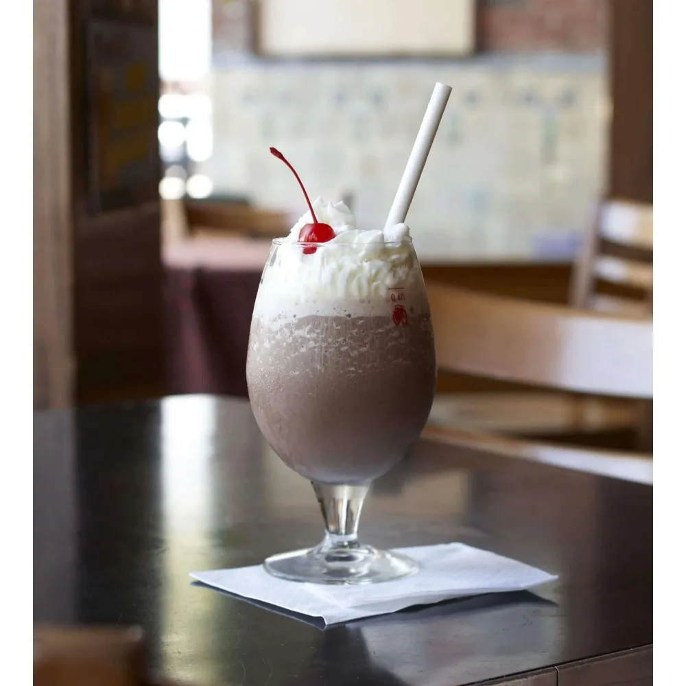 Biodegradable Straws White Paper 8'' X 250 X 24
