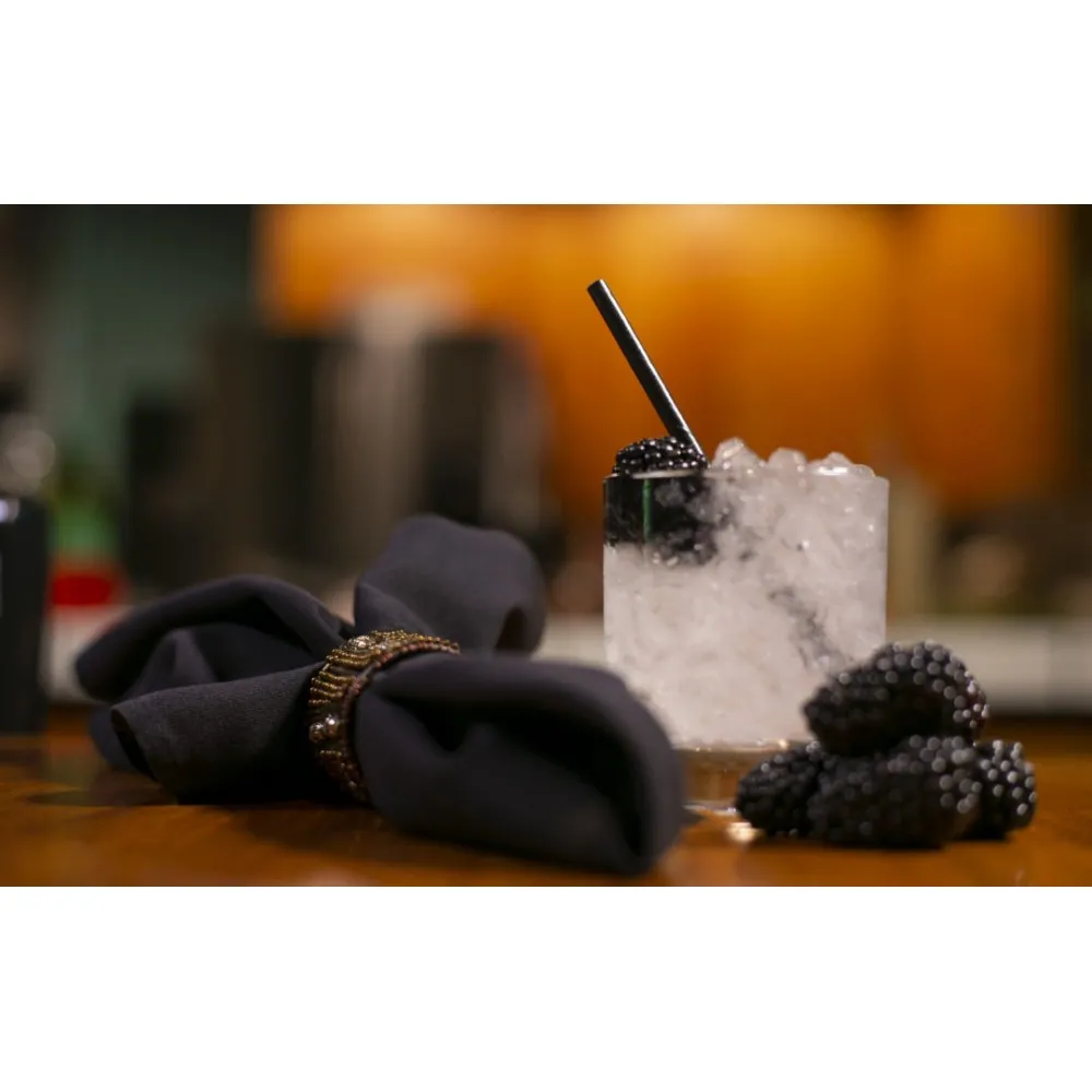 Biodegradable Straws Black Paper 8'' X 250