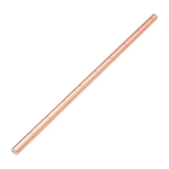 Copper Shiny Paper Straw