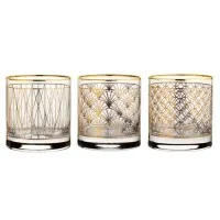 Coco Gold Tumblers Mixed 3 Designs 11.5oz X 12
