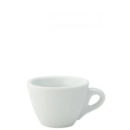 White Flat White Cup