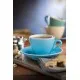 Blue Flat White Cup