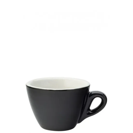 Black Flat White Cup