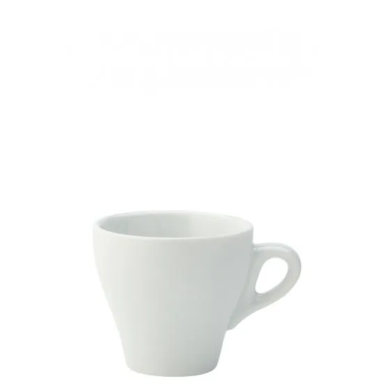 White Tulip Cup With Tapered Sides