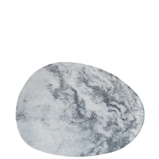 Pebble Platter 16 X 11.75'' (41 X 30cm) - Grey