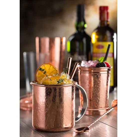 Chased Copper Mug 17oz (48cl) X 6
