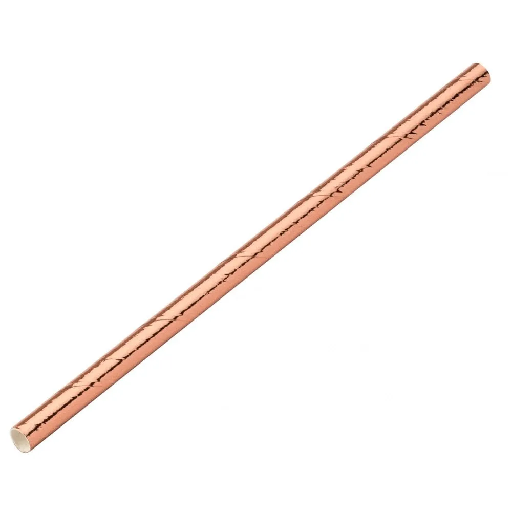 Bio Paper Copper Cocktail Straw 5.5'' X 250 X 24 Packs