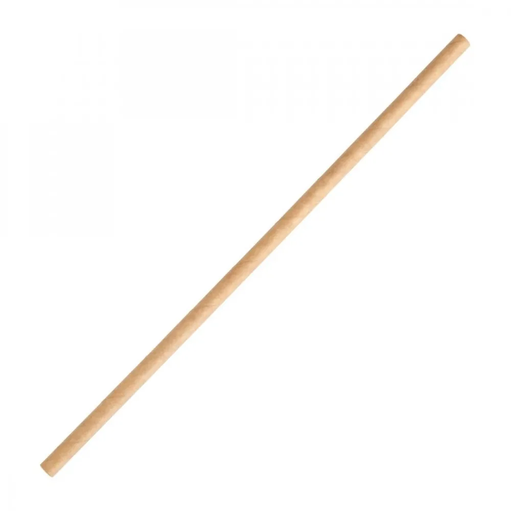 Wrapped Kraft 4 Ply Bamboo Smoothie Straw  8'' X 100