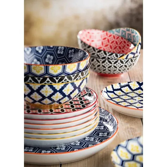 Cadiz Blue & Orange Plate 10.5'' (27cm) X 6